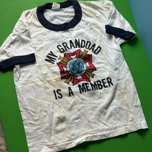 Vintage Kids Screen Stars “My Granddad Is A Member” US Veteran T-Shirt